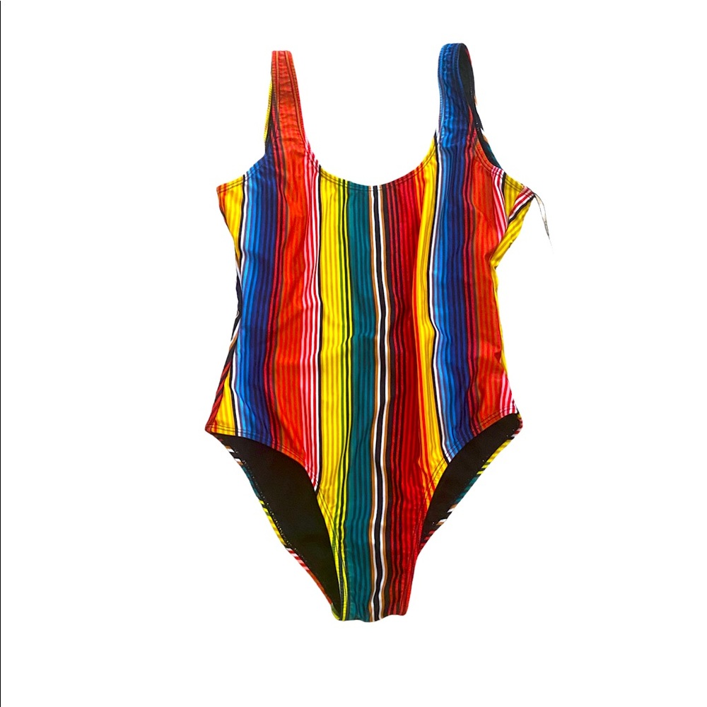Onia striped-1 piece swimsuit